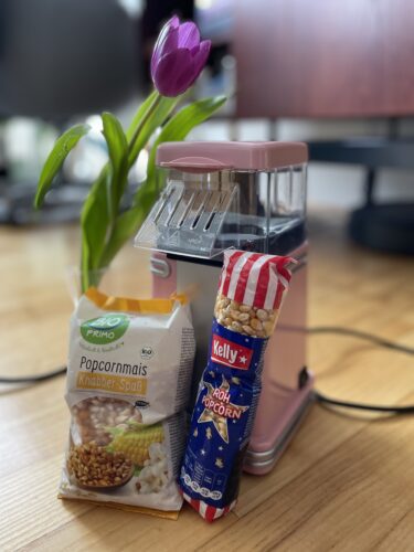 Retro Popcornmaschine + 2x Popmais 🍿