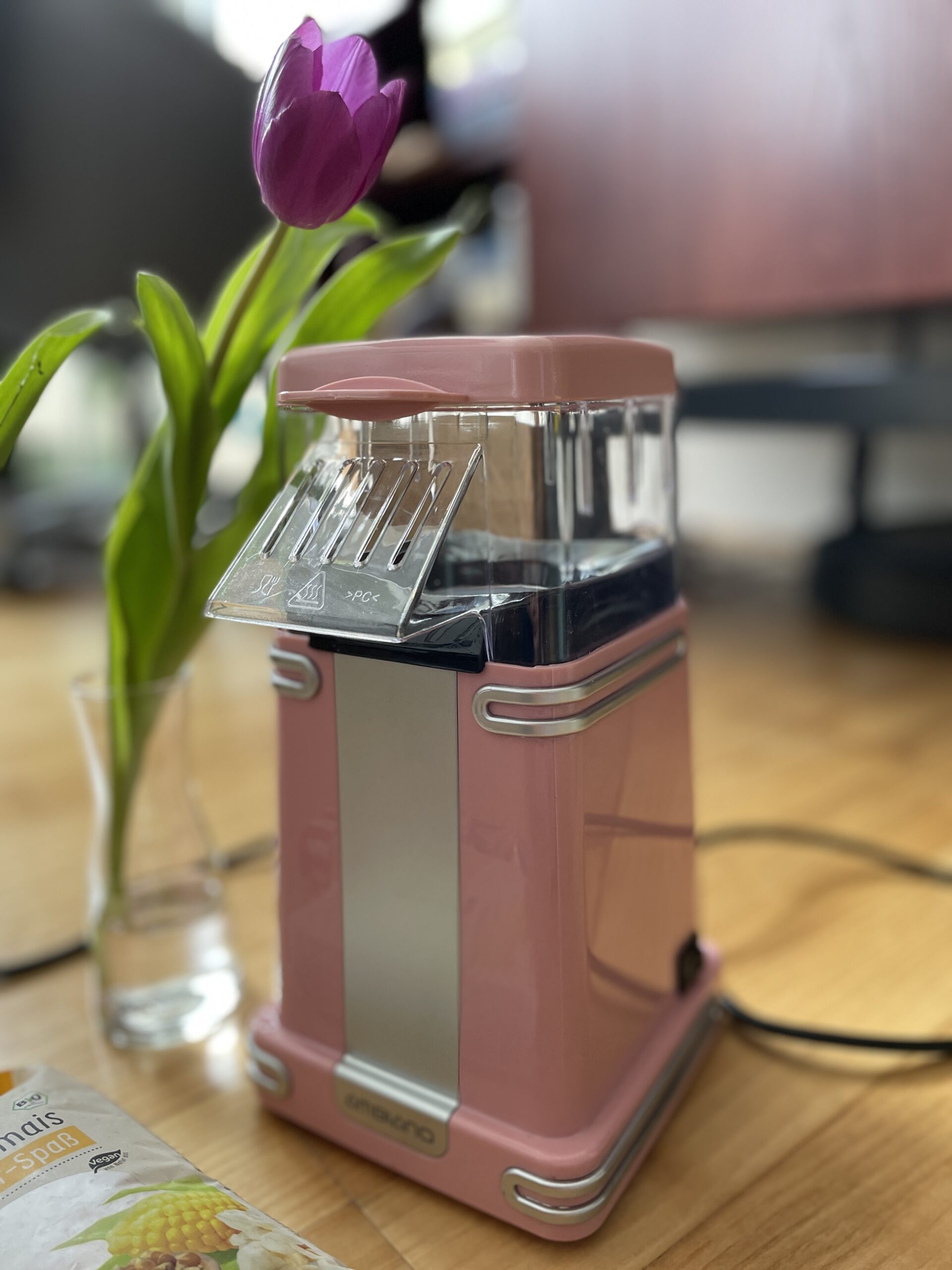 Retro Popcornmaschine + 2x Popmais 🍿